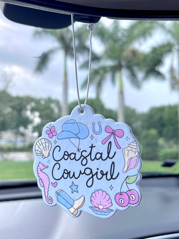 Coastal Cowgirl Car Air Freshener for wholesale by Illie Millie Designs