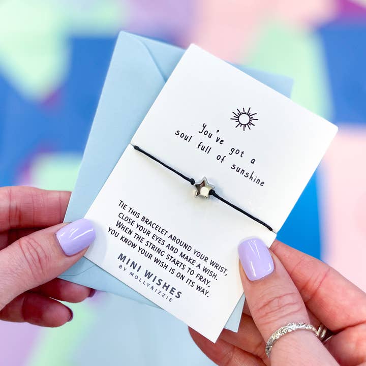 Soul Full Of Sunshine Mini Wish Bracelet for wholesale by by Molly&Izzie