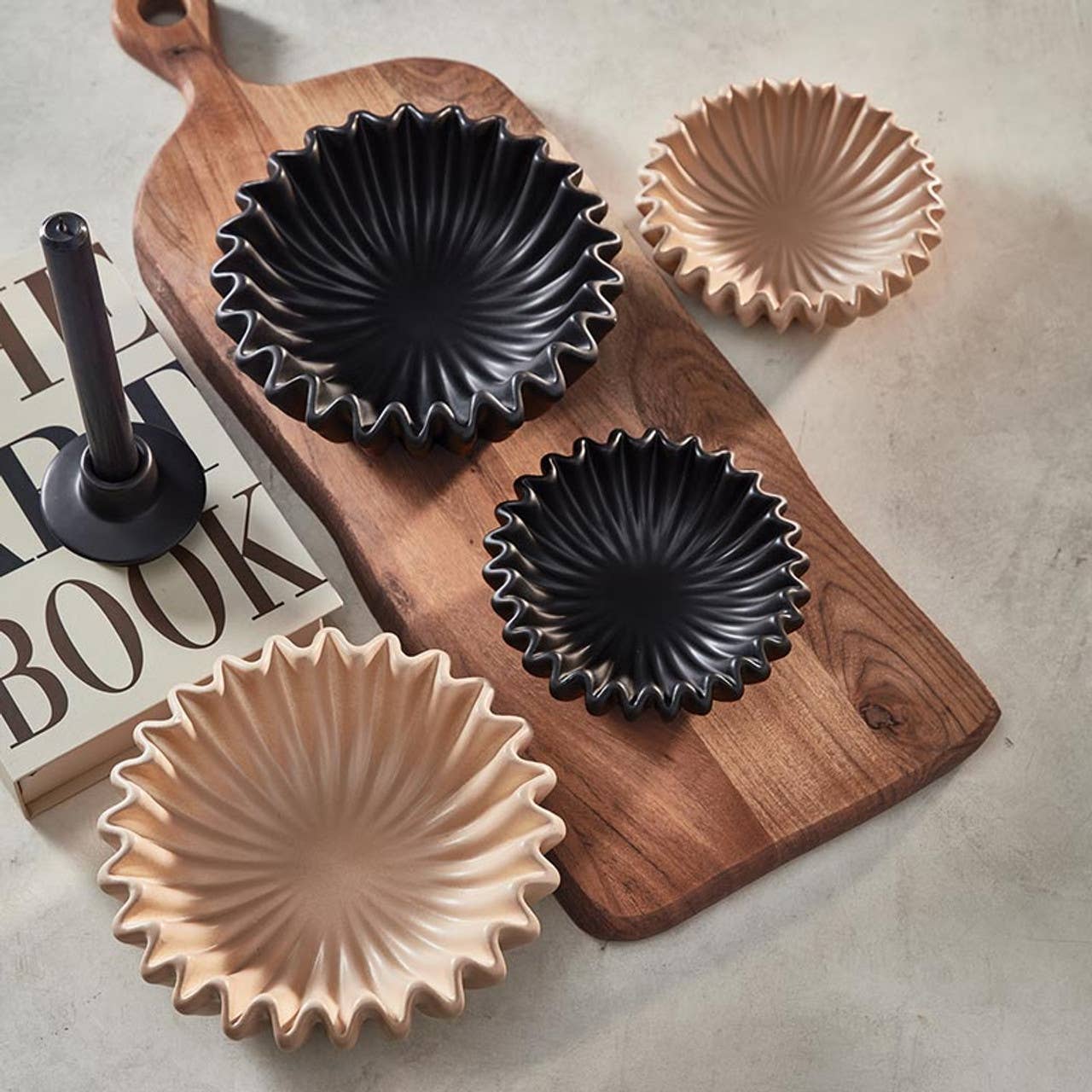 47th & Main (Creative Brands) - Wholesale Bowl - Tan Lehriya Bowls - Set of 21