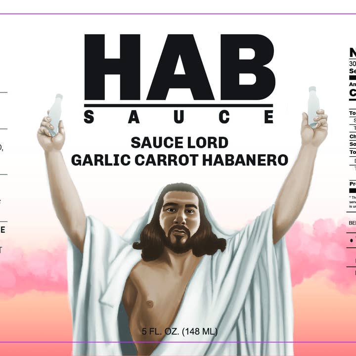 HAB Sauce - Vente Sauces piquantes - Sauce Lord Ail Carotte Habanero HAB Sauce Piquante 5 oz. (148 ml)2