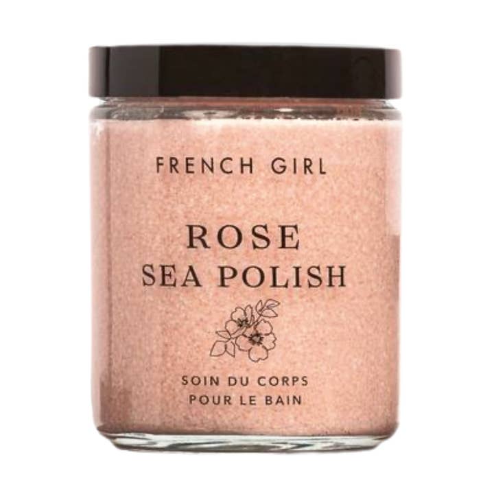 Gommage corporel hydratant à la rose biologique pour la vente par FRENCH GIRL