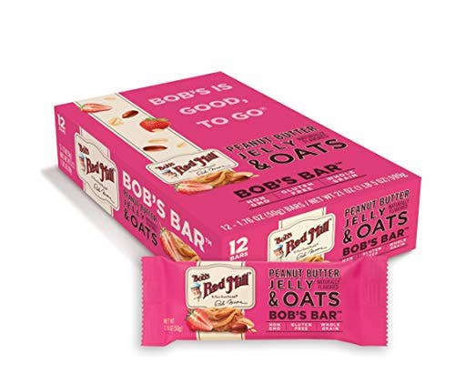 Shop The King - Wholesale Snack Bar - Bob's Red Mill Rm Pnt Btr Jelly Oat Bar 12 Per Box0
