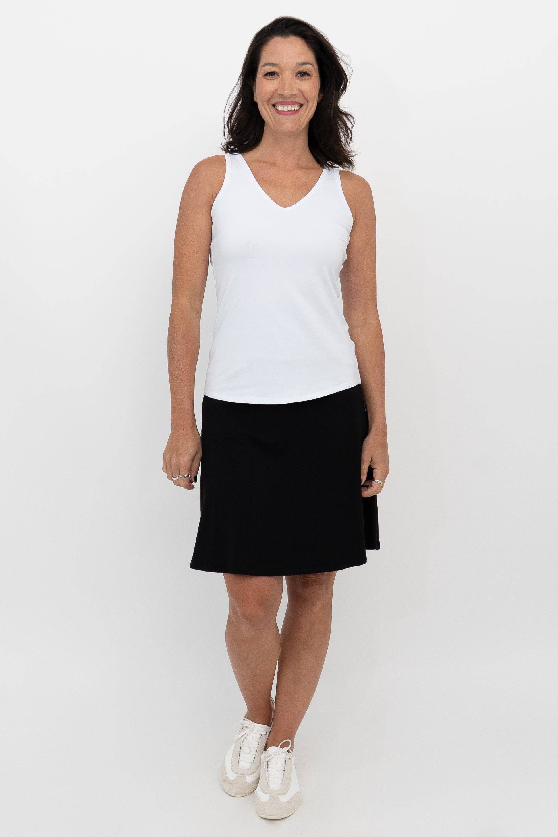 Blue Sky Clothing Co LLC - Vendita all'ingrosso Gonna pantalone - Donna - Skort Magna, Nero, Bambù3