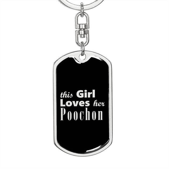 Poochon v2 - Luxury Dog Tag Keychain for wholesale by Unique Gifts Store