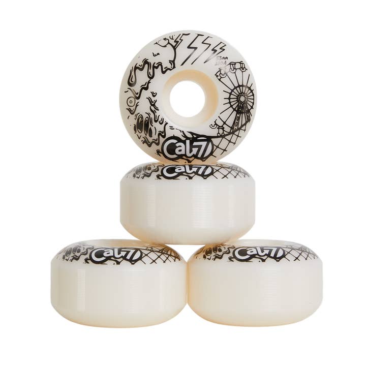Cal 7 - Wholesale Sporting Accessories - Scream Wheels 53mm - White3