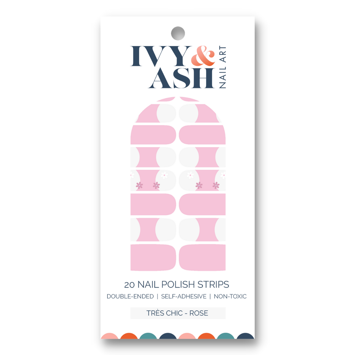 Ivy & Ash - Wholesale Nail Art/Decal - Très Chic - Rose | French Tip Daisy Mixed Mani Nail Art0