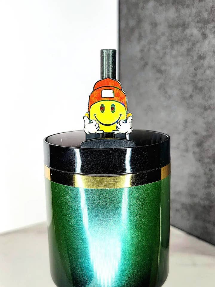 Acessório de Palhinha com Cara Sorridente "Hang Loose" para Copos Térmicos por atacado de Agape Designs 3D