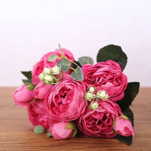 kitchenjoint - Wholesale Artificial Flowers - Peony Silk Faux Flowers0