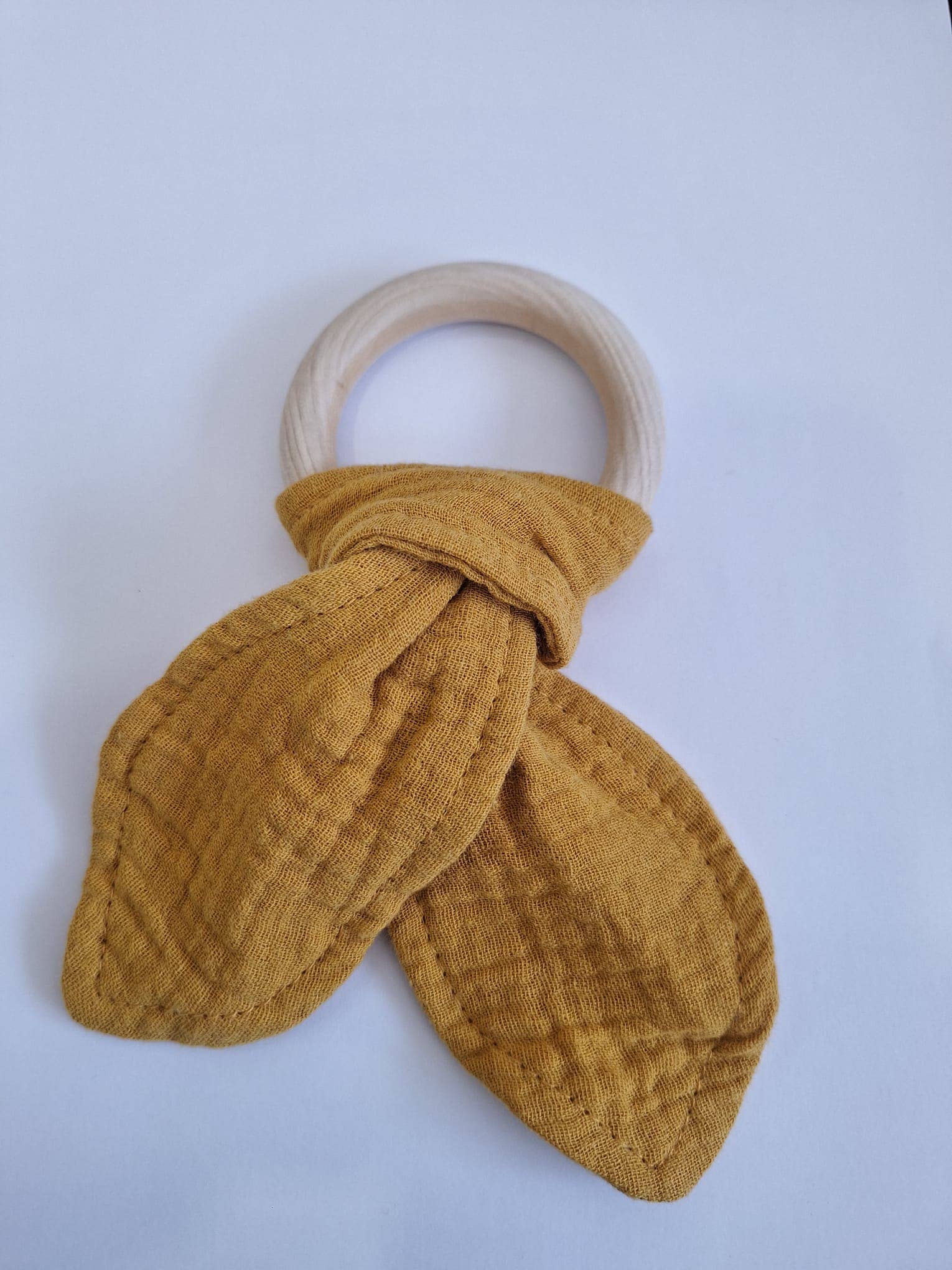 Cotton Socks - Wholesale Teether (Not Clip-On) - Baby - MC-04 Organic Cotton Muslin Teether 16 cm x 8 cm3