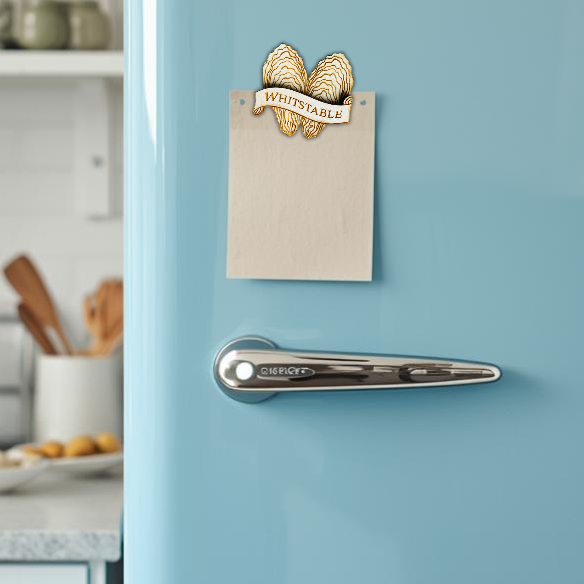 Gorgeous Little Bits Ltd – wholesale Magnet – Custom location oyster shell coastal ocean magnet1