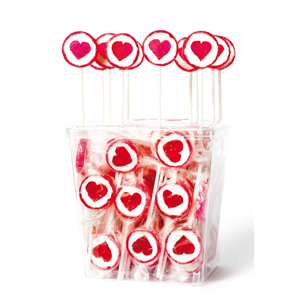 ADG Diffusion - Wholesale Lollipop - ROCK “HEART” LOLLIPOPS - Display of 100 lollipops2