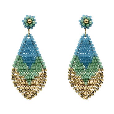 Orecchini pendenti in cristallo tagliato a mano Getal II per la vendita all'ingrosso da parte di MILLIANNA