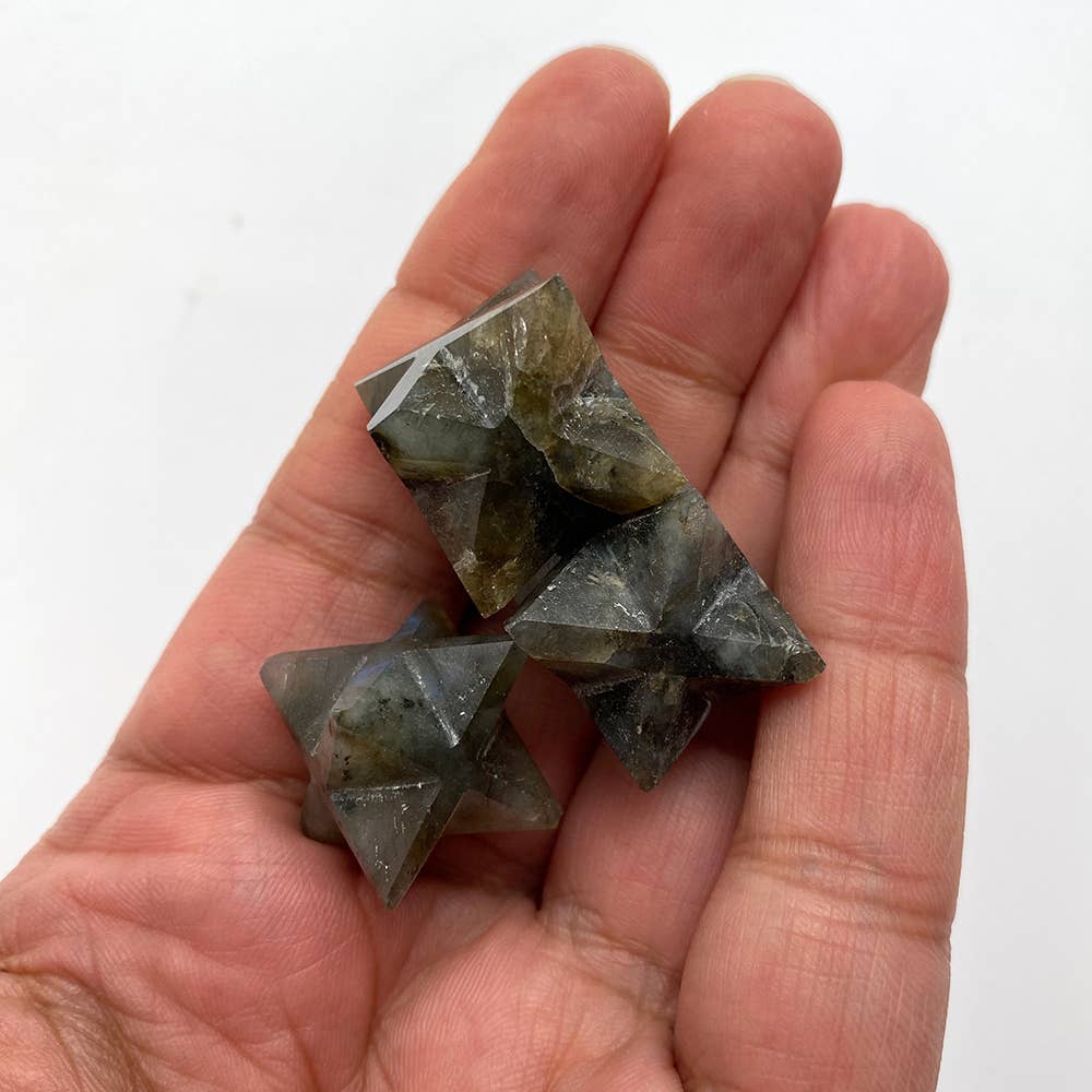 VIE - Vendita all'ingrosso Pietra/cristallo spirituale - Piccola stella Merkaba, 2 cm9