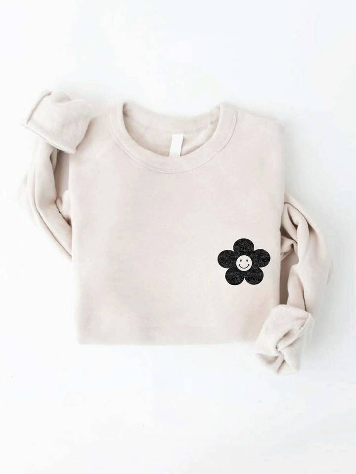 OAT COLLECTIVE - Wholesale Graphic Sweatshirt - Women's - GOOD VIBES FRONT AND BACK PRINT Sweatshirt1