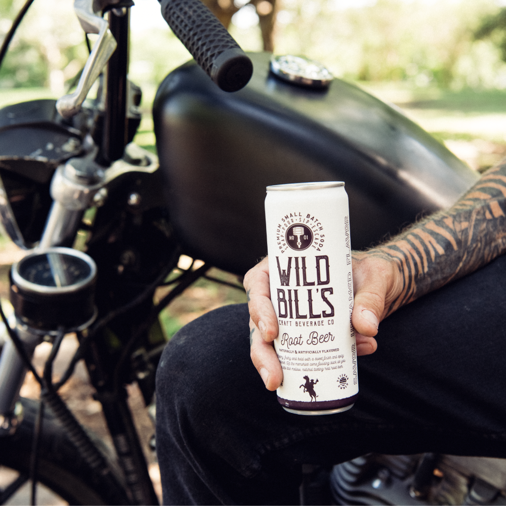 Wild Bill’s Craft Beverage Co. - Wholesale Soda/Carbonated Drink - Root Beer - Premium Cane Sugar Soda, 4-Pack, Cans3