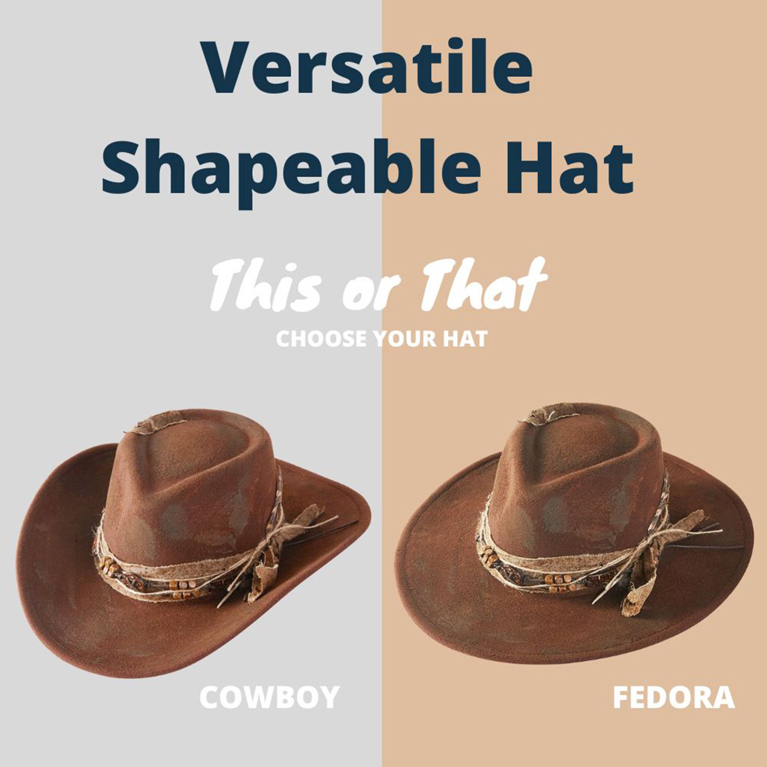 Hana - Wholesale Cowboy Hat - Women's - Rustic Cowgirl with Feather Fedora Hat1