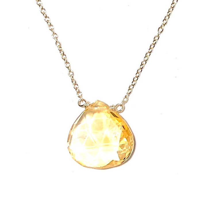 Solo Necklace - Citrine - Large for wholesale by The Wild Diamond