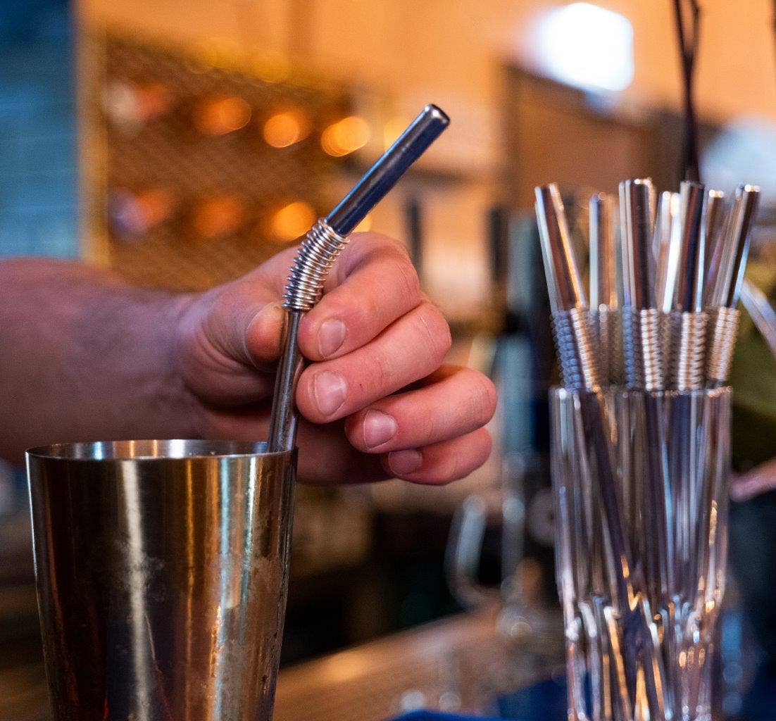 NUTS Innovations - Wholesale Drinking Straw - bendable stainless steel drinking straw set of 45