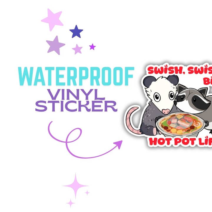 Naytendo - Wholesale Sticker - Swish Swish Bish, Hot Pot Life Vinyl Sticker1
