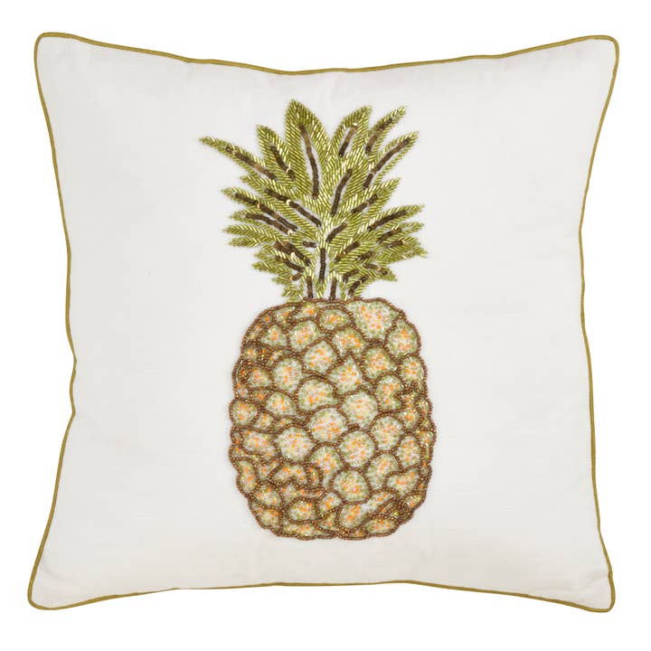 Almohada de piña con cuentas y relleno de poliéster para venta al por mayor de Saro Lifestyle