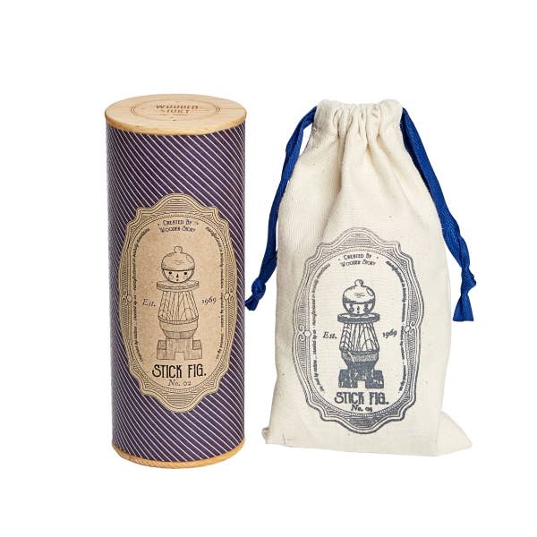 Wooden Story Sp. z o.o. - Vendita all'ingrosso Giocattolo in legno - Bambini - Gioco da impilare personaggio a bastoncino No. 023