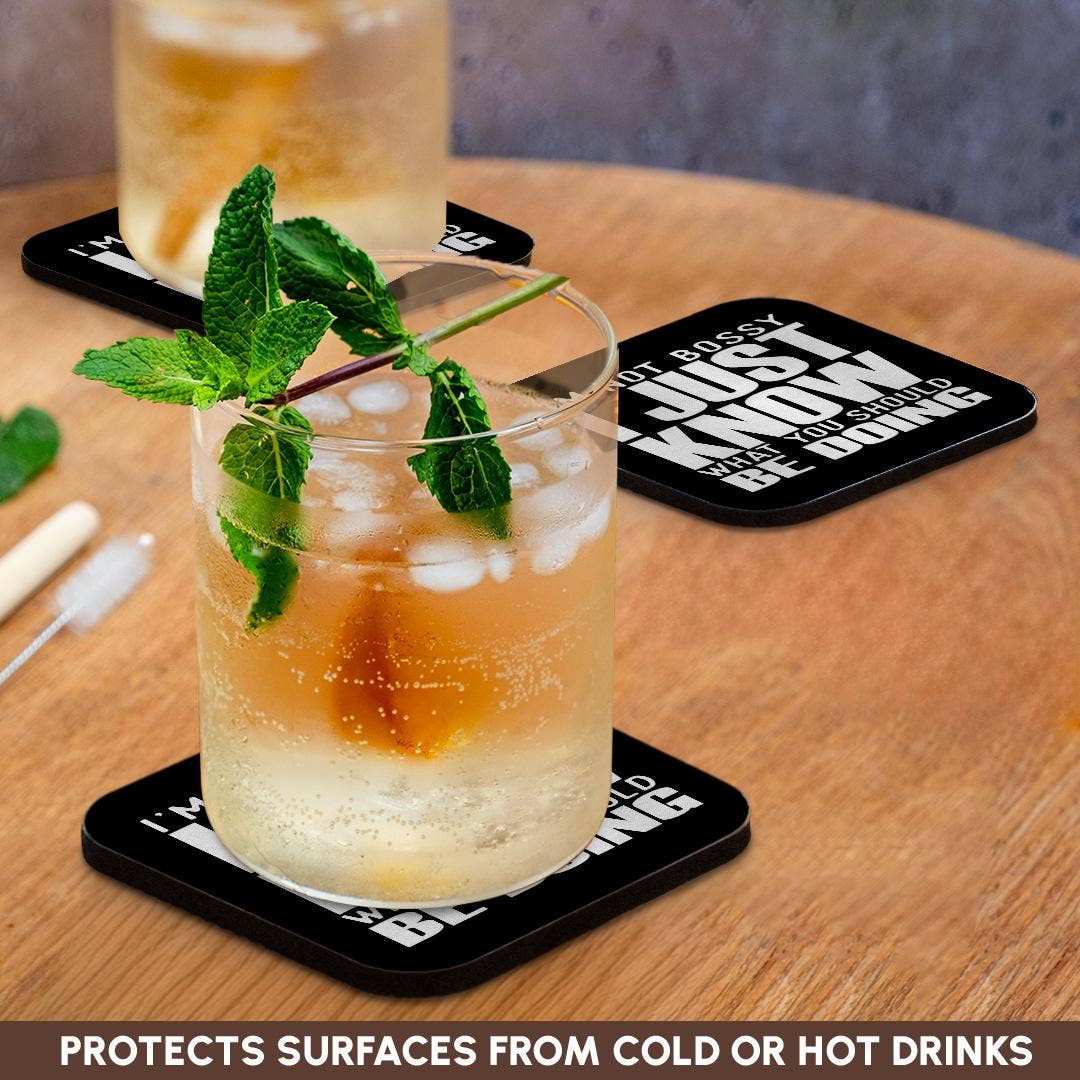 3dRose - Venta al por mayor Posavasos - 3dRose, No soy mandona, solo sé lo que deberías estar haciendo, Posavasos9