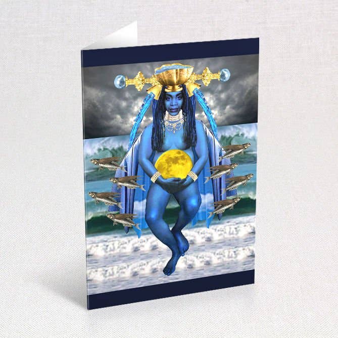 Yemaya Greeting Card - 3 pk for wholesale by Sun's Eye