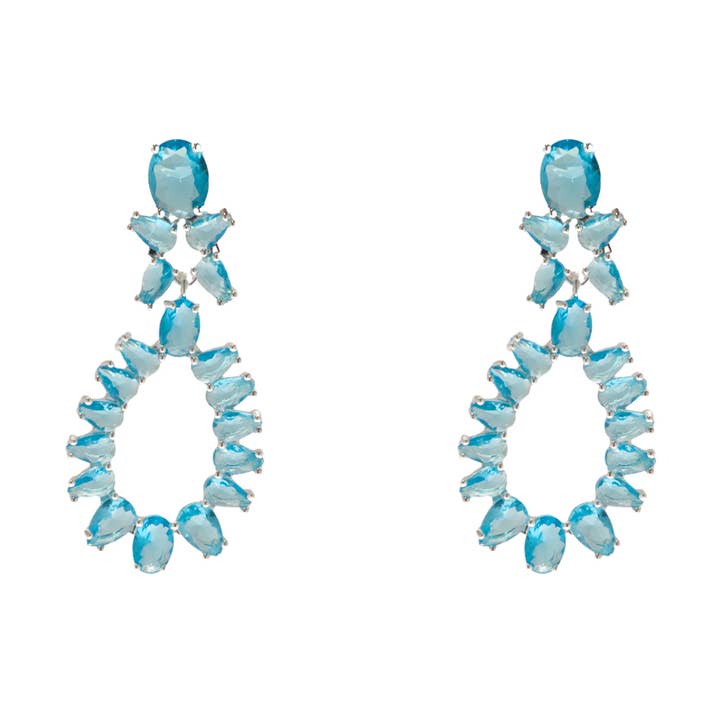 Ear 391 silver Lightblue for wholesale by Nora Norway