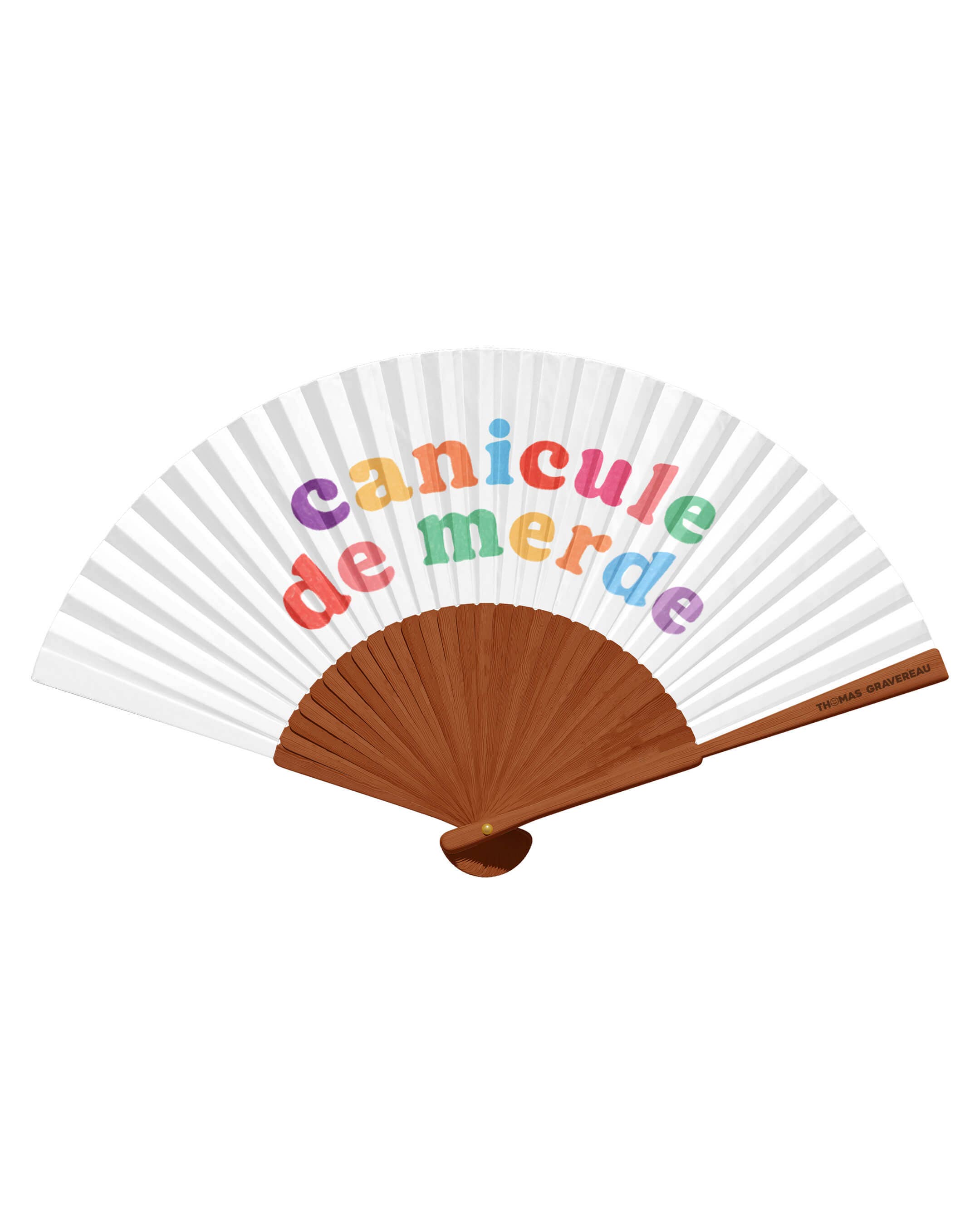 Thomas Gravereau - Venta al por mayor Ventilador plegable de mano - Abanico « Fucking Heatwave »1