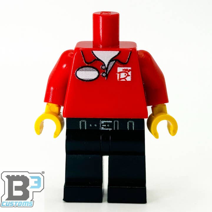 Corpo Minifig Dipendente Brick-Fil-A - B3 Customs per la vendita all'ingrosso da parte di B3 Customs