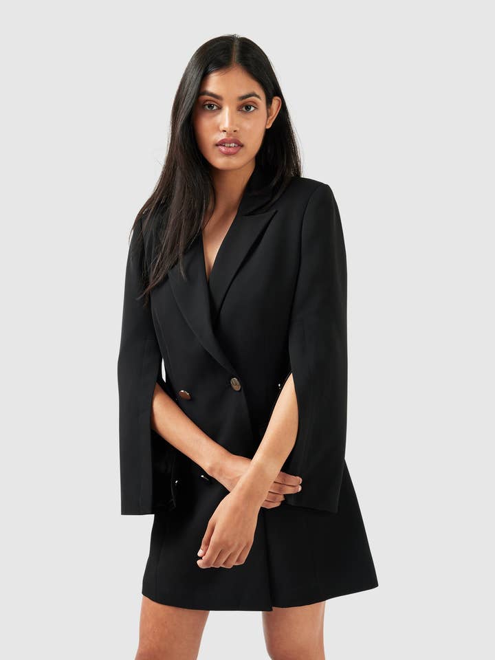 belle & bloom - Wholesale Dress - Women's - Diamond Heart Blazer Dress - Black