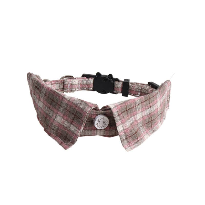 Cheerhunting - Wholesale Pet Collar - Cat - Mokka - Plaid Cat Collar with Bell5