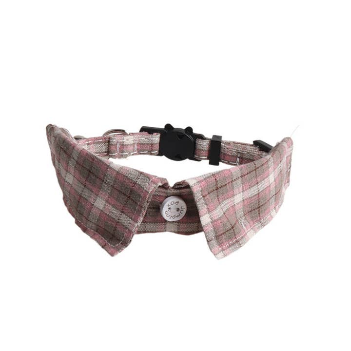 Cheerhunting - Wholesale Pet collar – Cat - Mokka - Plaid Cat Collar with Bell5