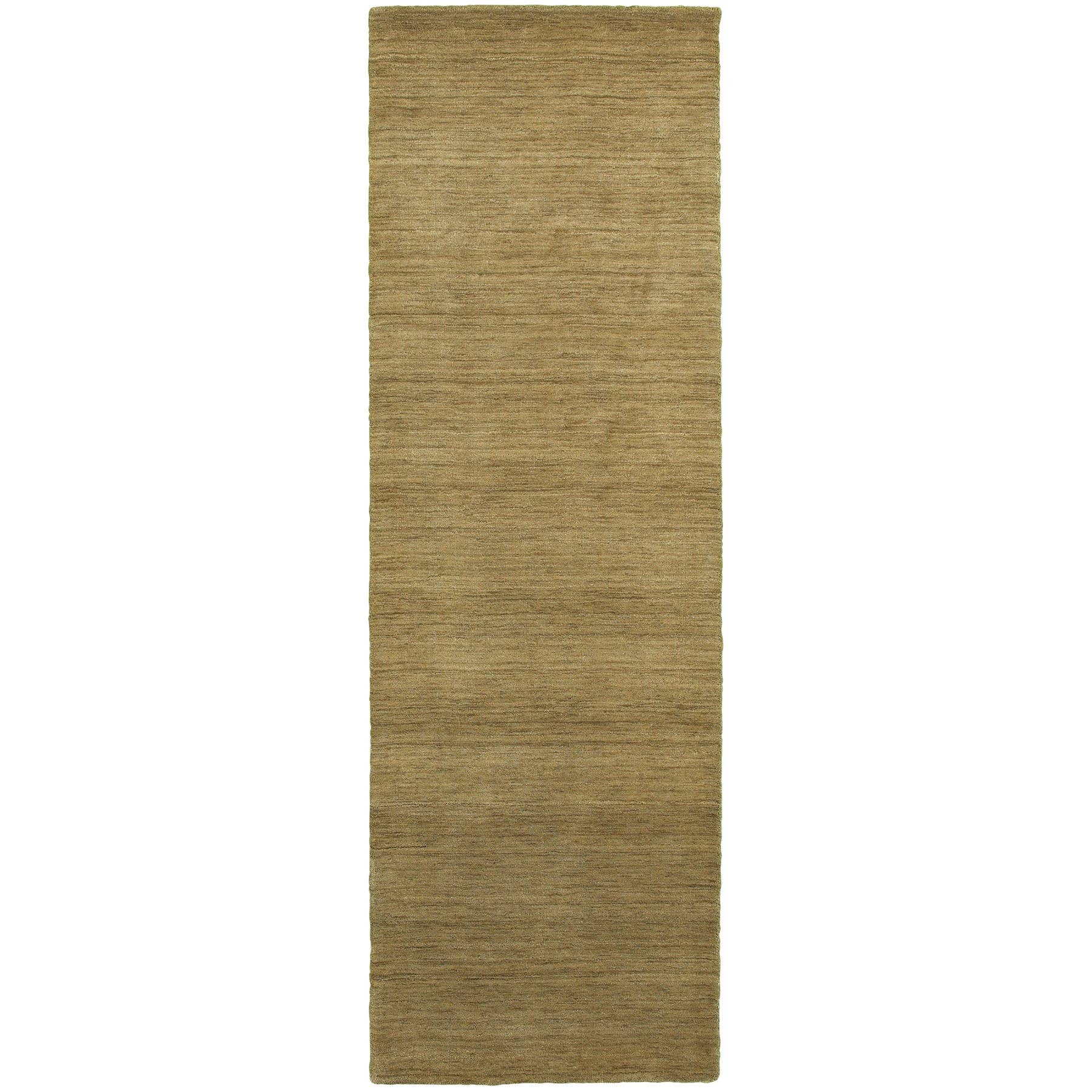 HomeRoots - Wholesale Area Rug - 8' Gold Wool Hand Tufted Runner Rug0