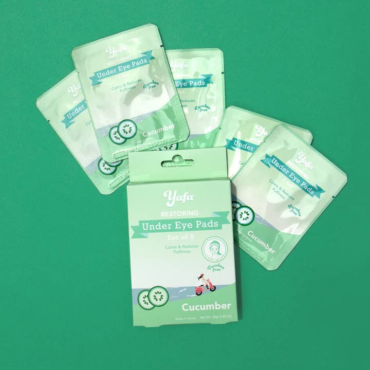 Yafa Beauty - Wholesale Eye Treatment Mask - Yafa Cucumber Under Eye Pads, Set of 5 Pairs2