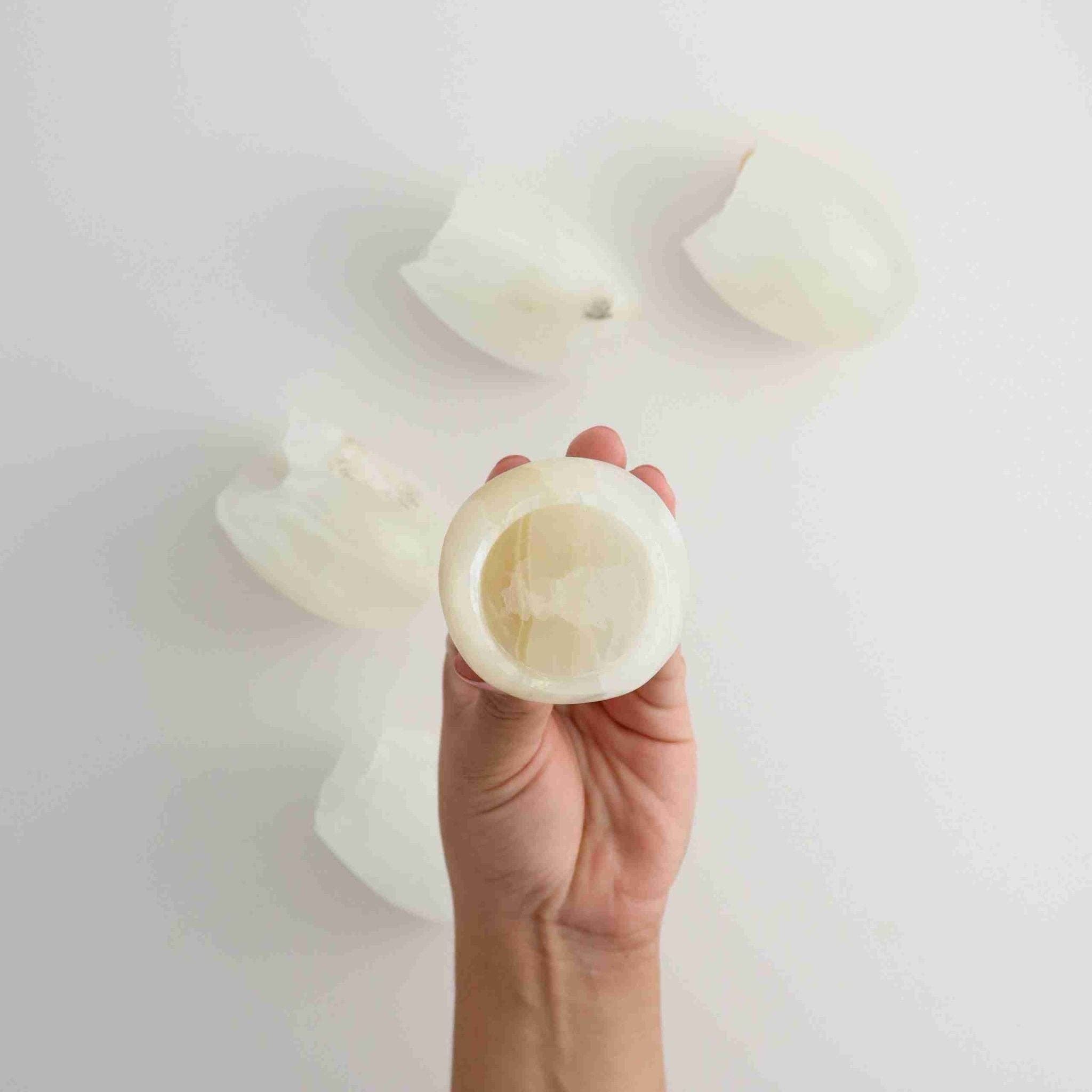 Mi Esperanza Minerals – wholesale Candle holder – ONE Onyx Medium Candle Holder3