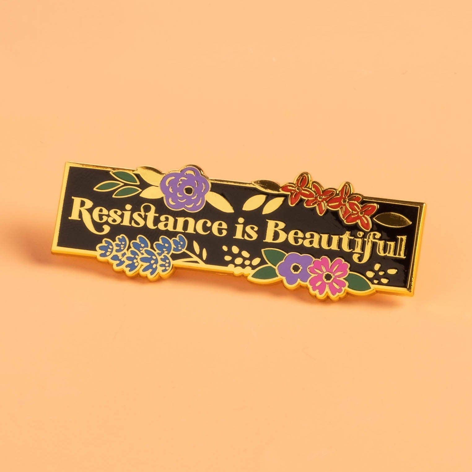 Dissent Pins - Wholesale Lapel Pin/Button - Resistance is Beautiful Pin1