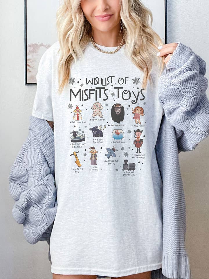 Camisa Retro Wishlist De Brinquedos Desajustados, Camisa Ilha De Misfit por atacado de SONDO DESIGN LTD