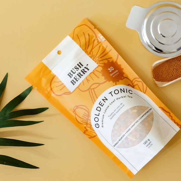 Bush Berry - Wholesale Health/Detox Tea - Organic Golden Tonic Loose Leaf Tea