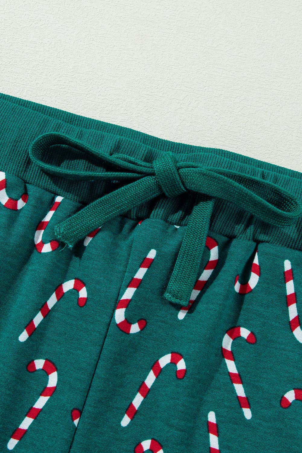 Green Christmas Candy Cane Top and Pants Lounge Set for wholesale on Faire7