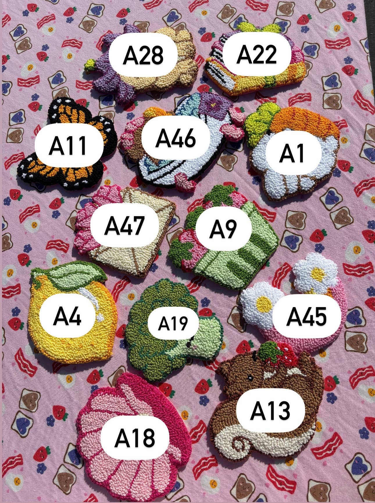 Honey Punches - Wholesale Coasters - Punch needle mug rug, coffee coasters for home decor3