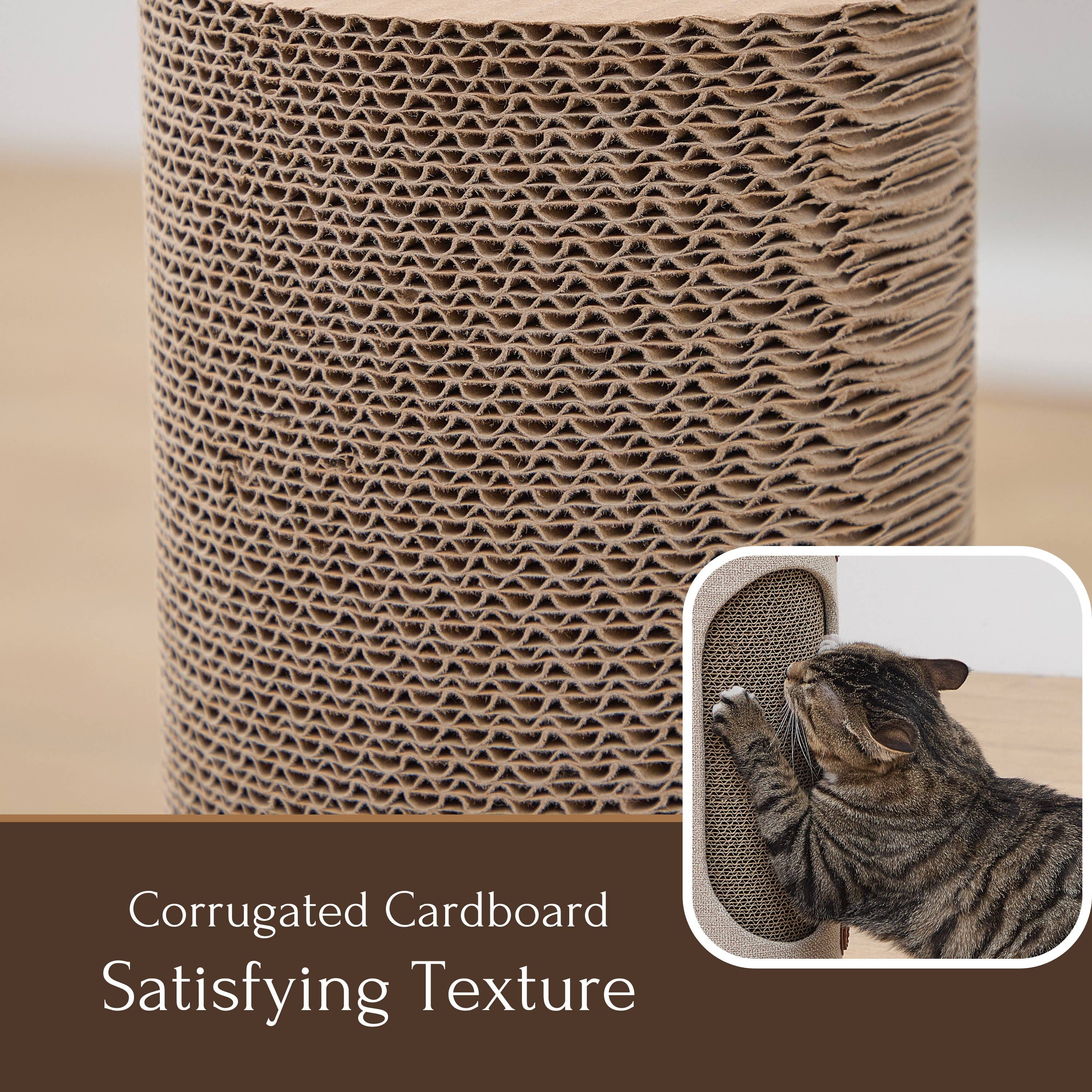 PetPals Group - Wholesale Pet Scratcher - Cat - PetPals 6.5" Tall Cardboard Scratcher Set 2-pack3