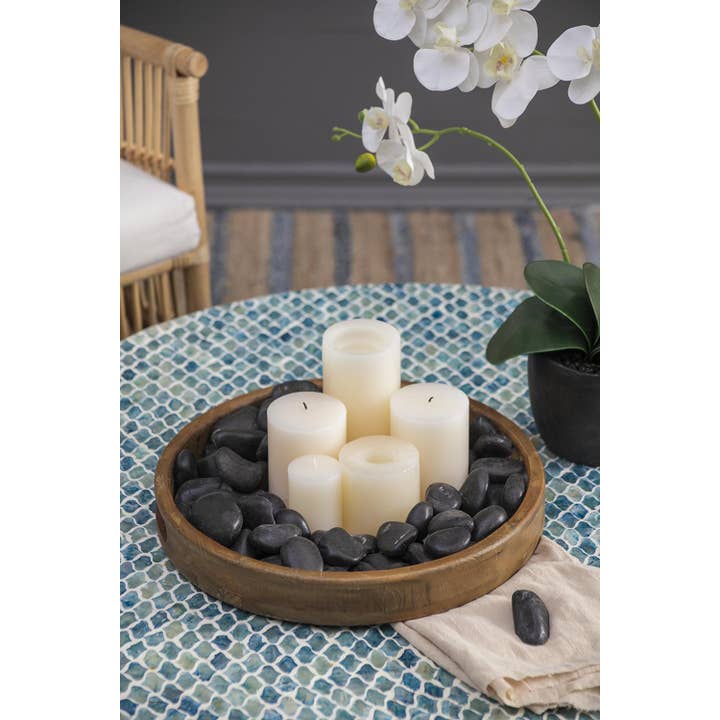 A&B Home Group Inc. - Wholesale Outdoor ornament/decor - 1.2-2inch Black Pebble Polished, 5lbs - Black7