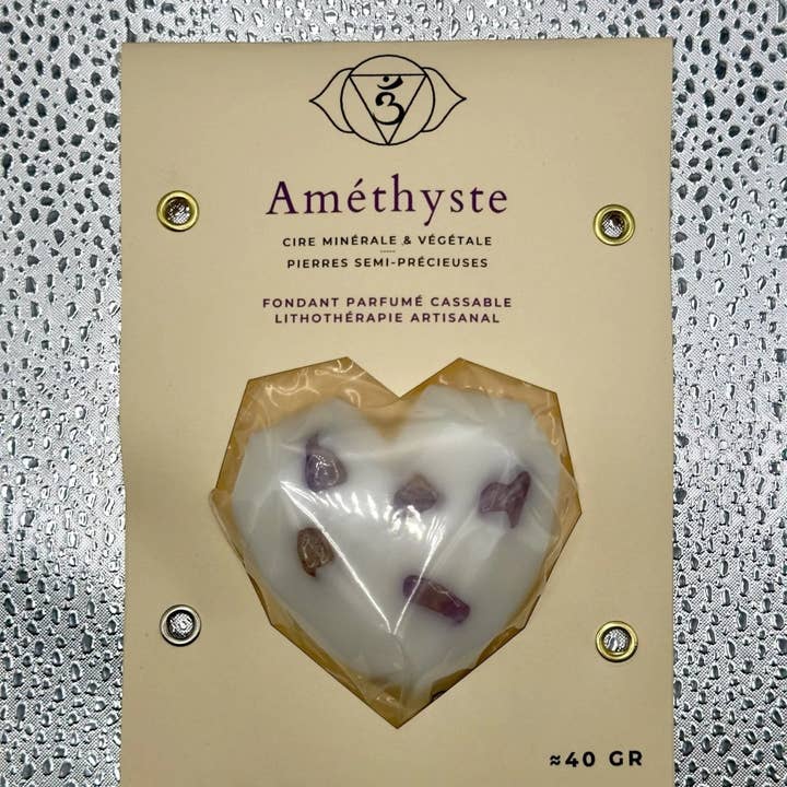CocoBen's - Wholesale Wax Melt - Lithotherapy Fondant - Amethyst - 40 G0