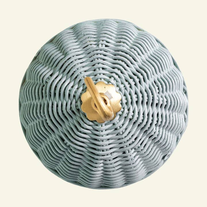 Rita Rattan Ceiling Rose, Cottage Blue for wholesale by Hastshilp