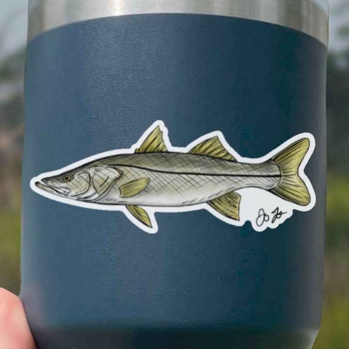 Snook-Zeichenaufkleber für den Großhandel von Jaybo Art