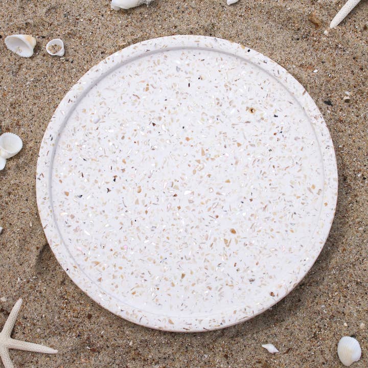 Medium Tray- SHELL for wholesale by Terrazzo Parazo