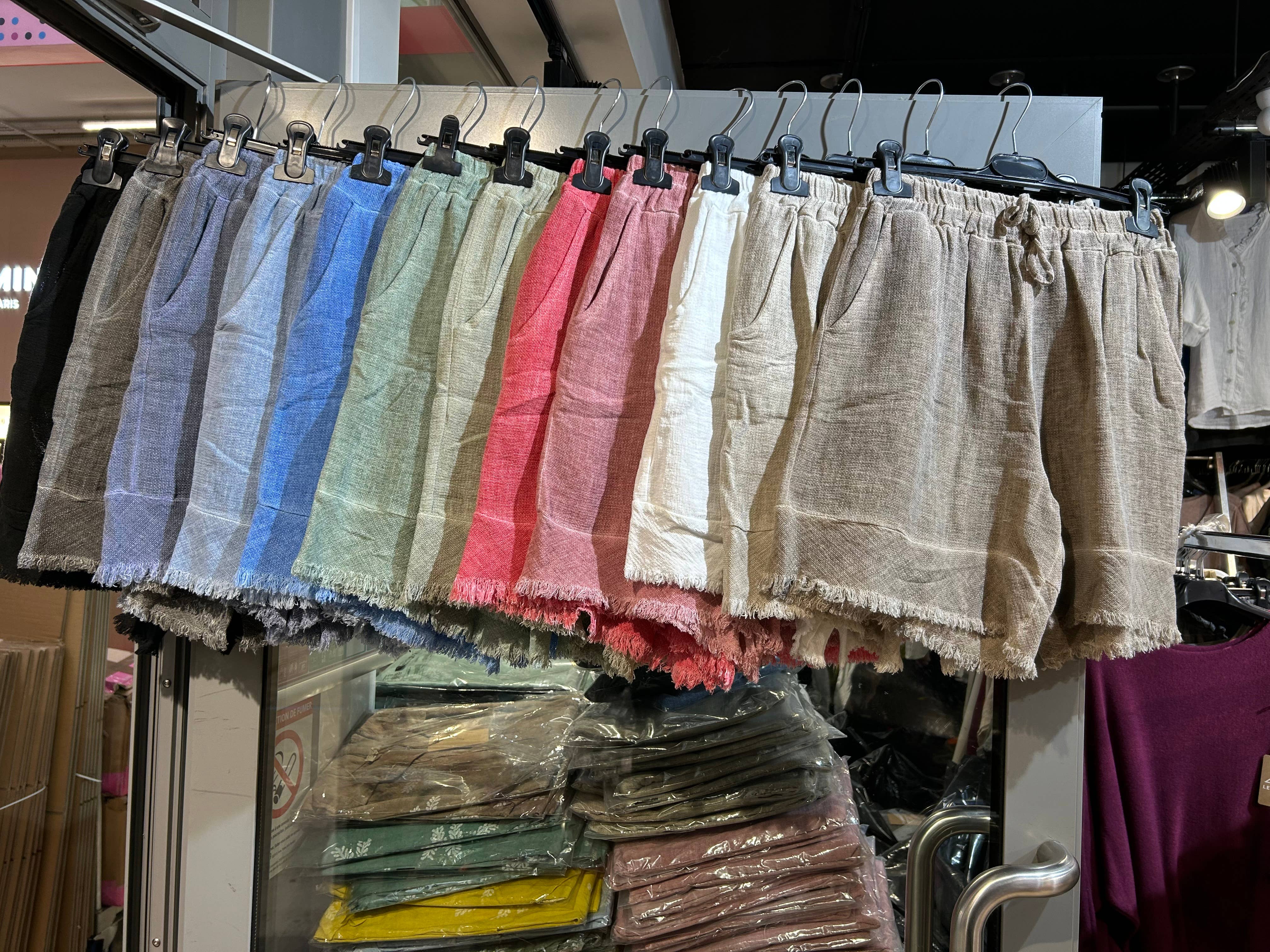 LÉA & LUC - Wholesale Shorts - Women's - Shorts in 50% cotton 50% linen REF. 1007824