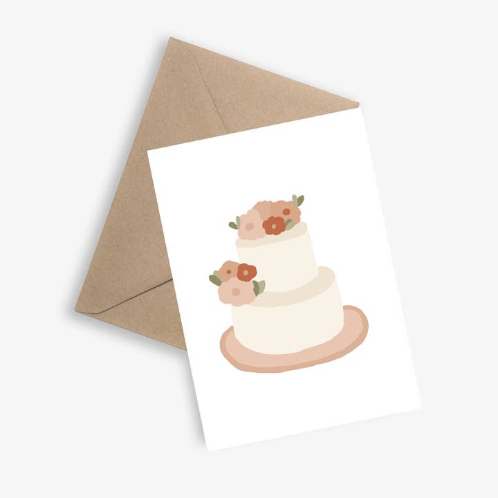 Huwelijkskaart - Bruidstaart voor wholesale door LE PAPIER GRAPHIQUE