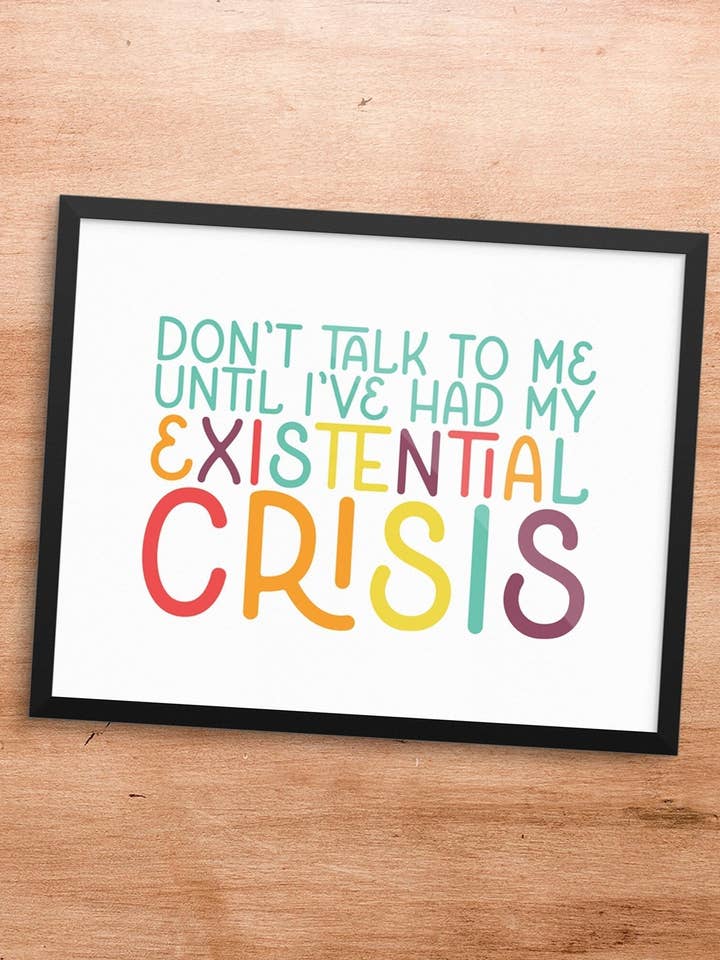 Impresión artística de crisis existencial para venta al por mayor de Square Peggy